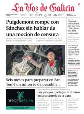 Cover of La Voz de Galicia (Deza)