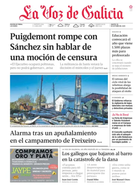 Cover of La Voz de Galicia (Ferrol)