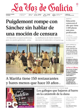 Cover of La Voz de Galicia (Viveiro)