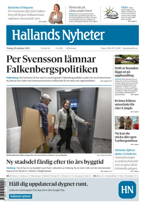 Cover of Hallands Nyheter