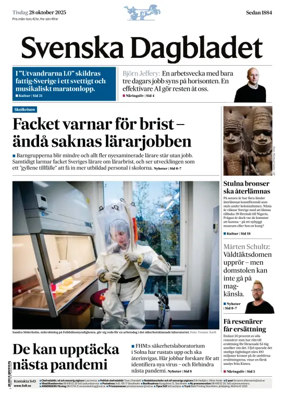 Cover of Svenska Dagbladet
