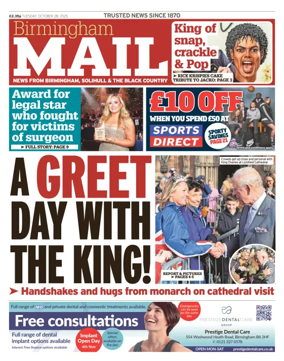 Cover of Birmingham Mail