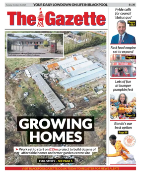 Cover of Blackpool Gazette
