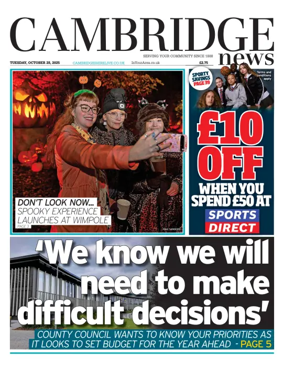 Cover of Cambridge News