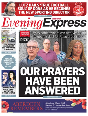 Cover of Evening Express (Extra Edition)