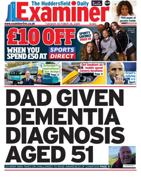 Cover of Huddersfield Daily Examiner