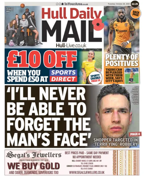 Cover of Hull Daily Mail