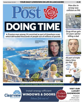 Cover of Lancashire Evening Post
