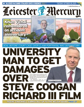 Cover of Leicester Mercury