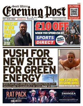 Cover of South Wales Evening Post
