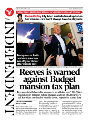 Cover of The Independent
