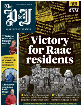 Cover of The Press and Journal (Aberdeenshire)