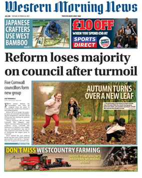 Cover of Western Morning News