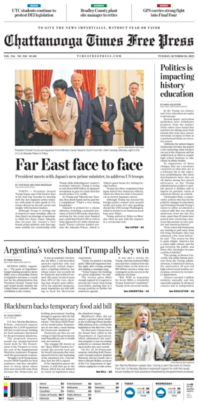 Cover of Chattanooga Times Free Press