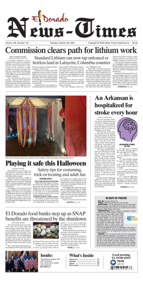 Cover of El Dorado News-Times (VCID - Camden News)