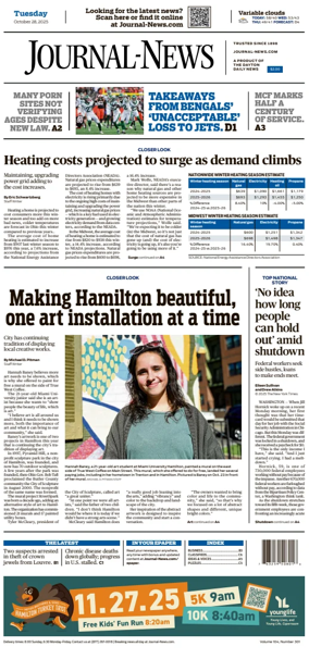 Cover of Hamilton Journal News