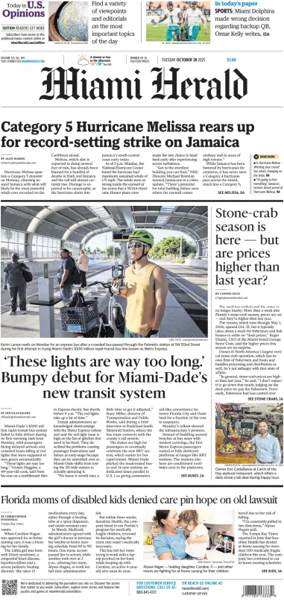 Cover of Miami Herald