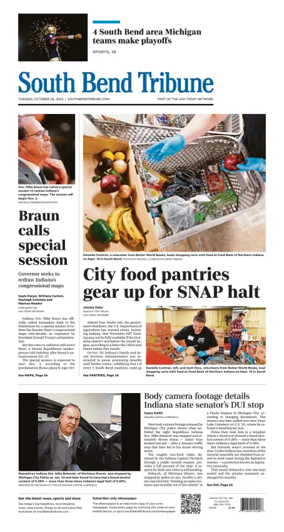 Cover of South Bend Tribune