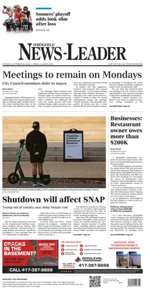 Cover of Springfield News-Leader