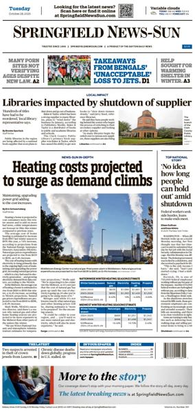 Cover of Springfield News-Sun