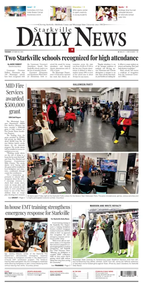 Cover of Starkville Daily News