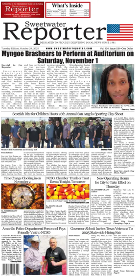 Cover of Sweetwater Reporter