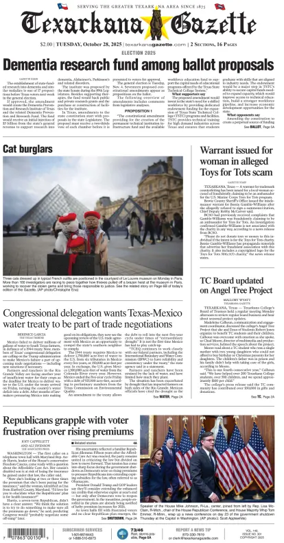 Cover of Texarkana Gazette