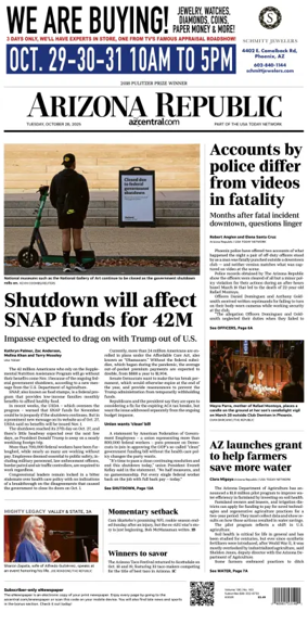 Cover of The Arizona Republic