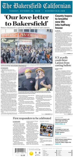 Cover of The Bakersfield Californian