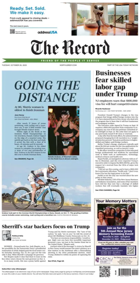 Cover of The Bergen Record