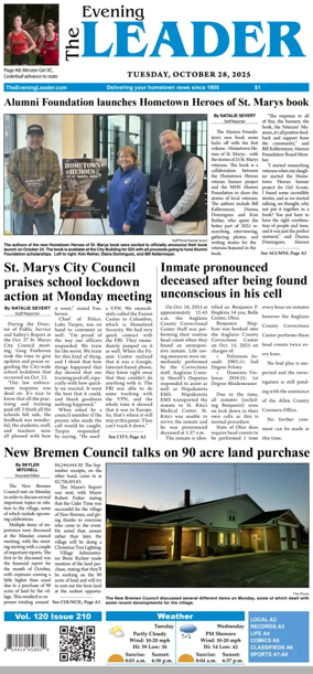 Cover of The Evening Leader