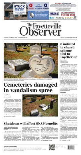 Cover of The Fayetteville Observer