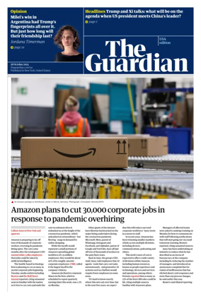 Cover of The Guardian (USA)