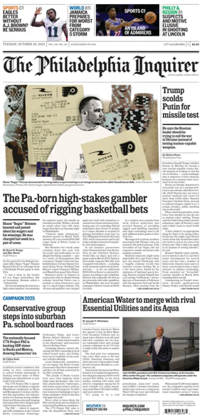 Cover of The Philadelphia Inquirer