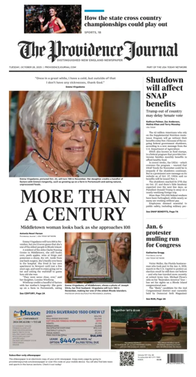 Cover of The Providence Journal