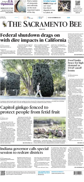 Cover of The Sacramento Bee