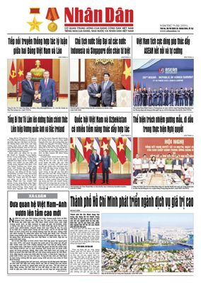Cover of Nhan Dan newspaper