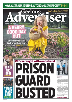 Cover of Geelong Advertiser