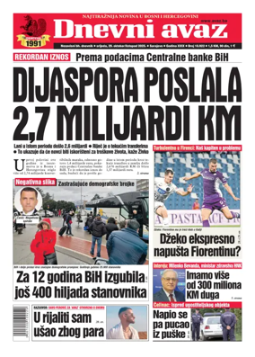 Cover of Dnevni avaz