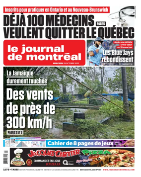Cover of Le Journal de Montreal