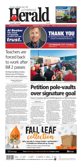 Cover of Lethbridge Herald