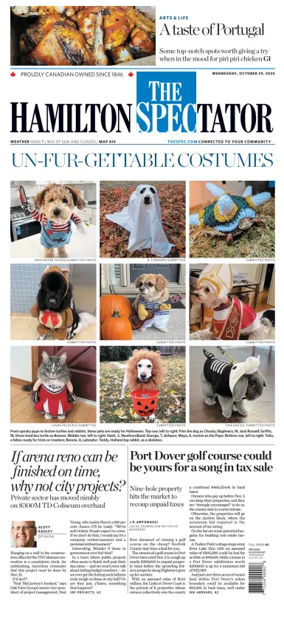 Cover of The Hamilton Spectator