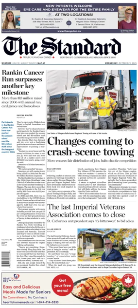Cover of The Standard (St. Catharines)