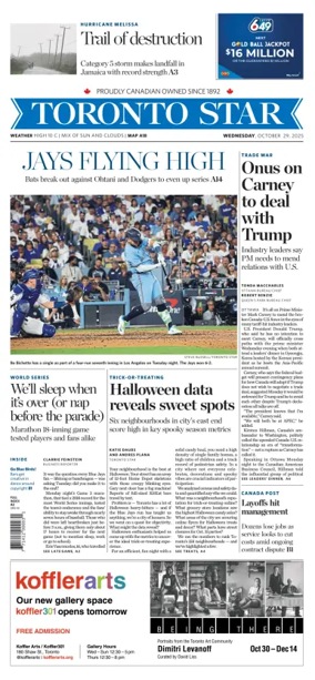 Cover of Toronto Star