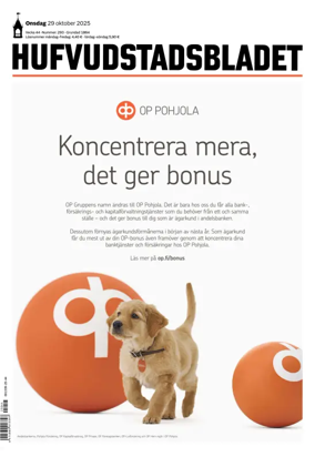 Cover of Hufvudstadsbladet