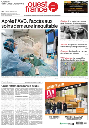 Cover of Ouest France (Challans / Saint-Gilles-Croix-de-Vie)