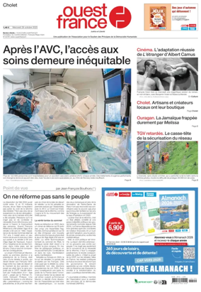 Cover of Ouest France (Cholet)
