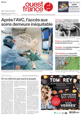 Cover of Ouest France (Dinan)