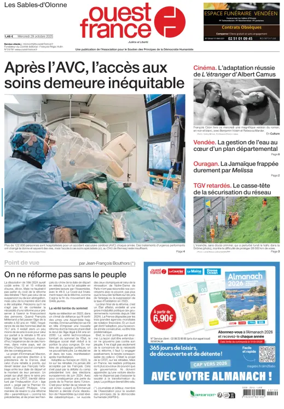 Cover of Ouest France (Les Sables-d'Olonne)