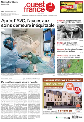 Cover of Ouest France (Nantes / Nord-Loire)